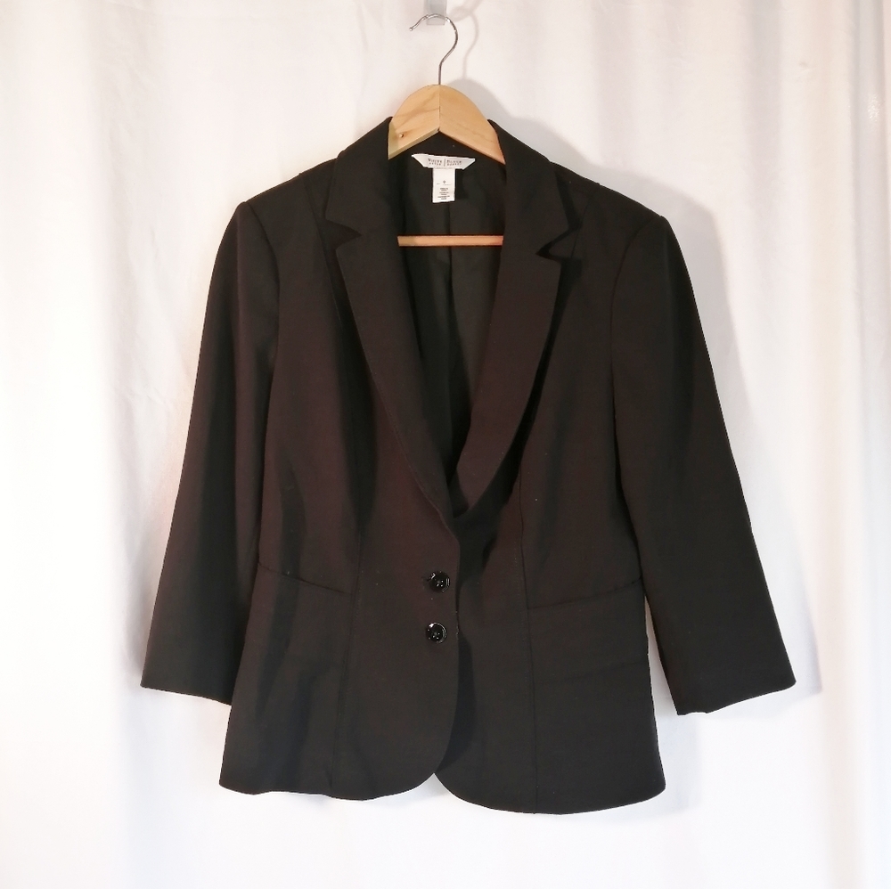 WHBM Black Two Button Blazer